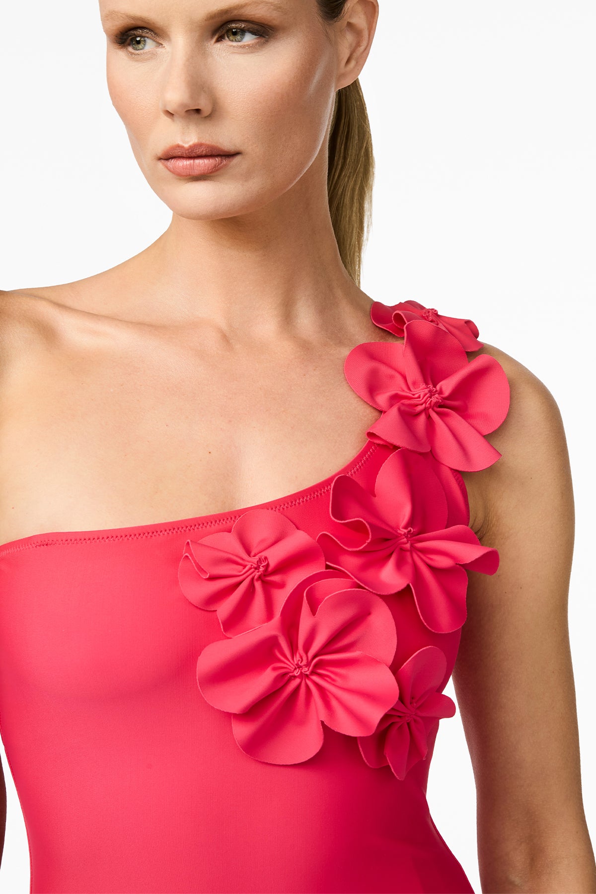 Badpak one shoulder Fabiosa met uitneembare padding