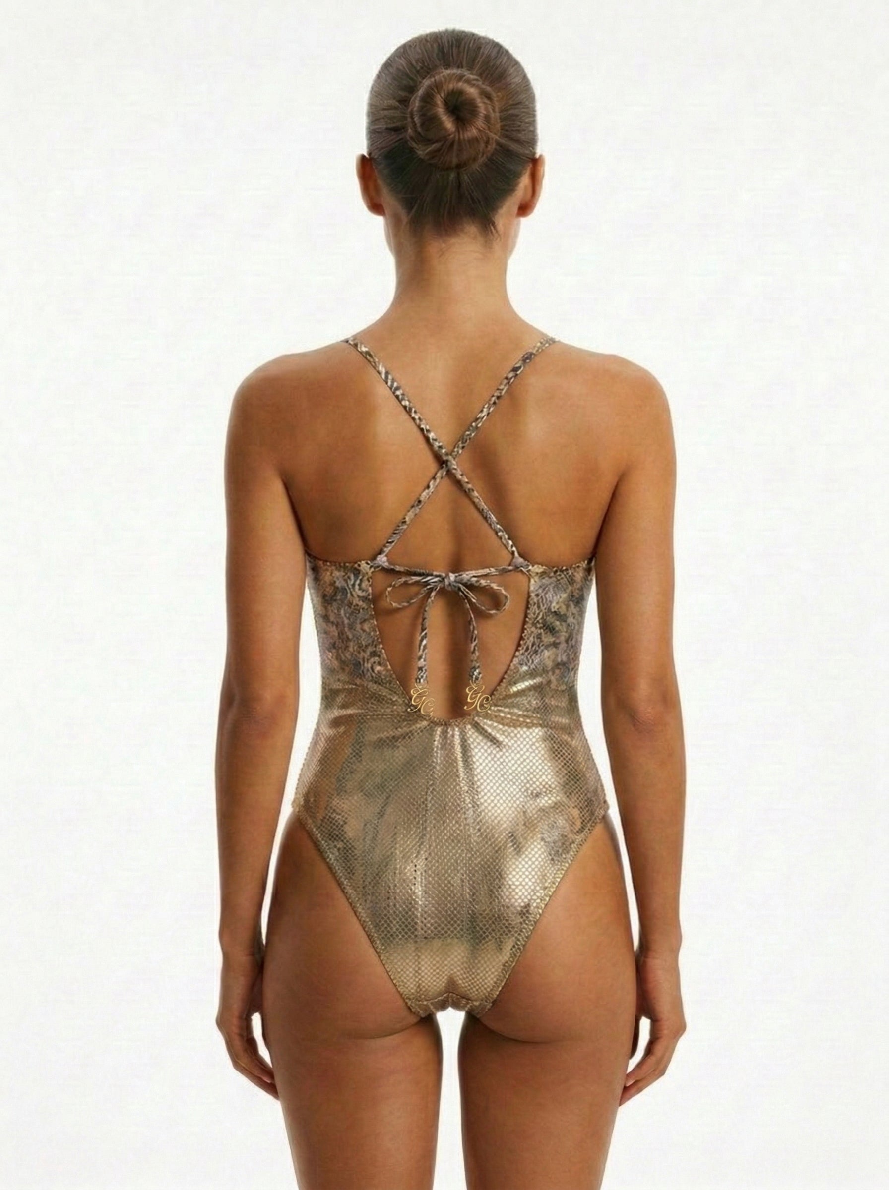 Safari Royale Safari Gold Classic Coverage Swimsuit - L