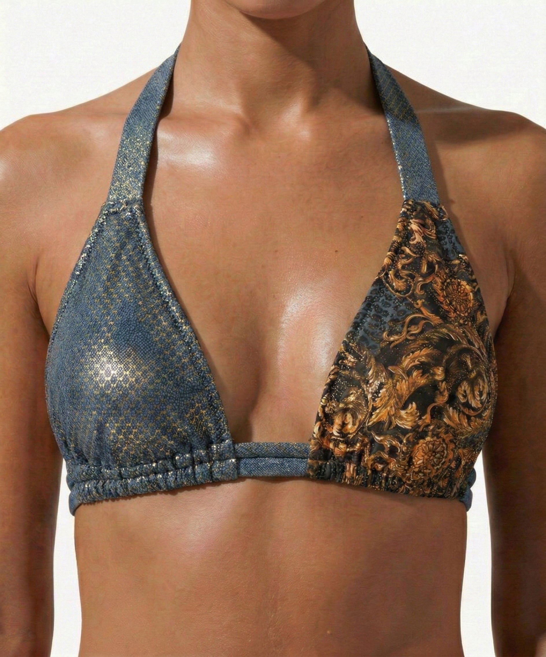 Baroc Queen Baroc Denim Halter Push Up - S
