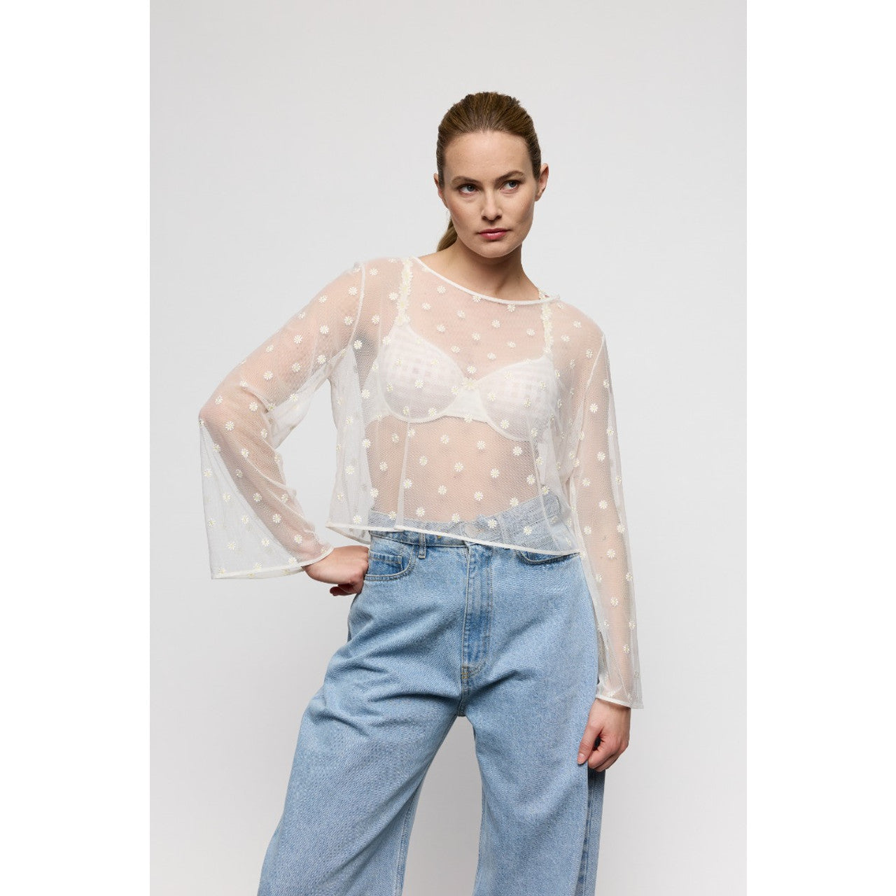 Marie Jo Daisy white top transparant