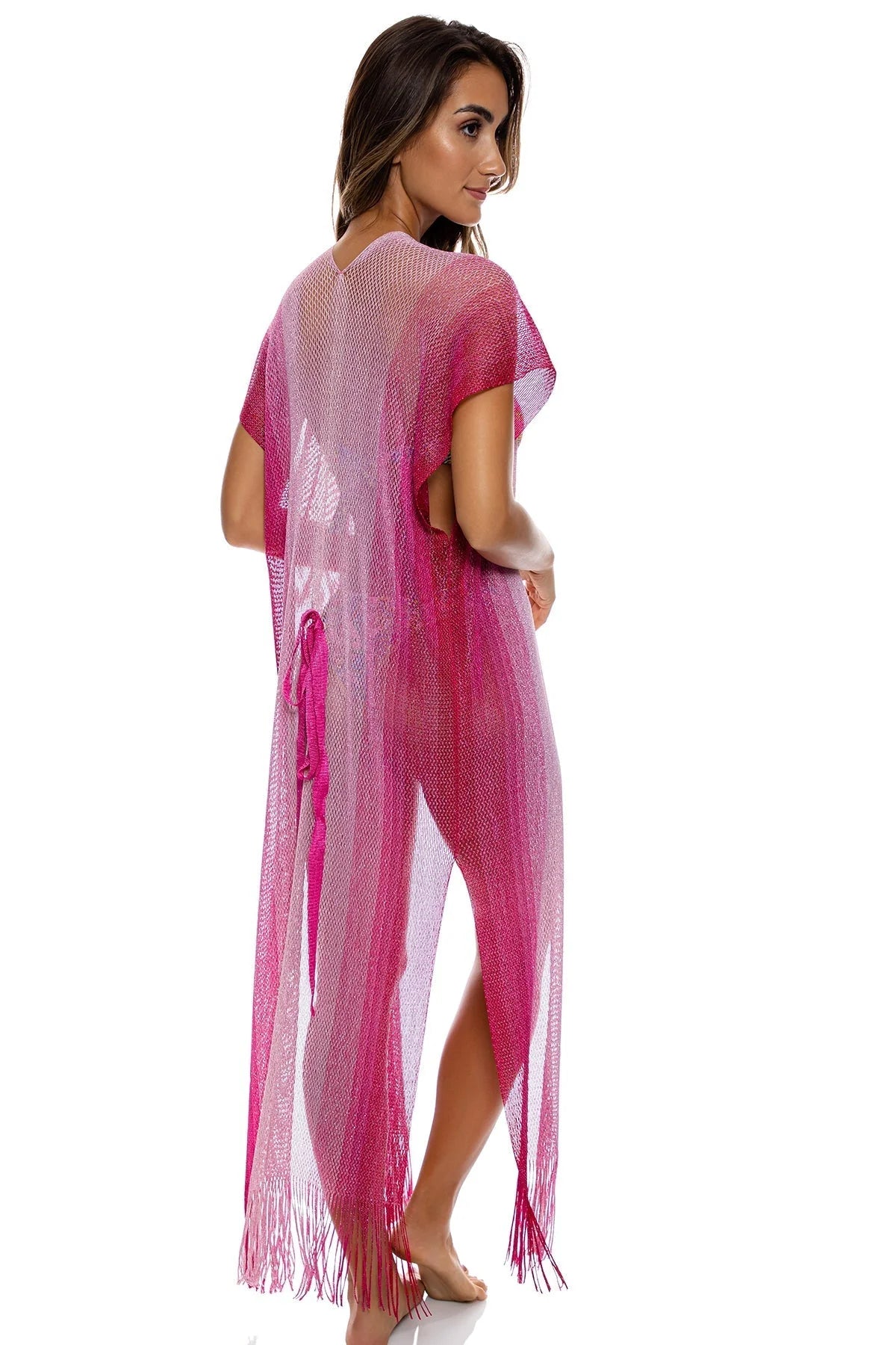 Caftan lang roze