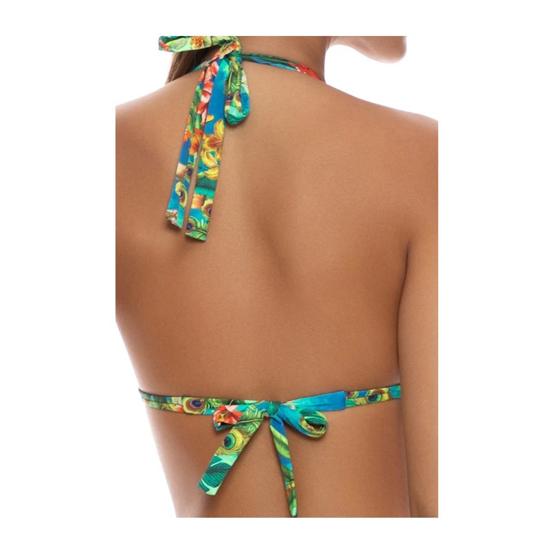 Luli Fama bikini top peacock affair triangel DD-cup