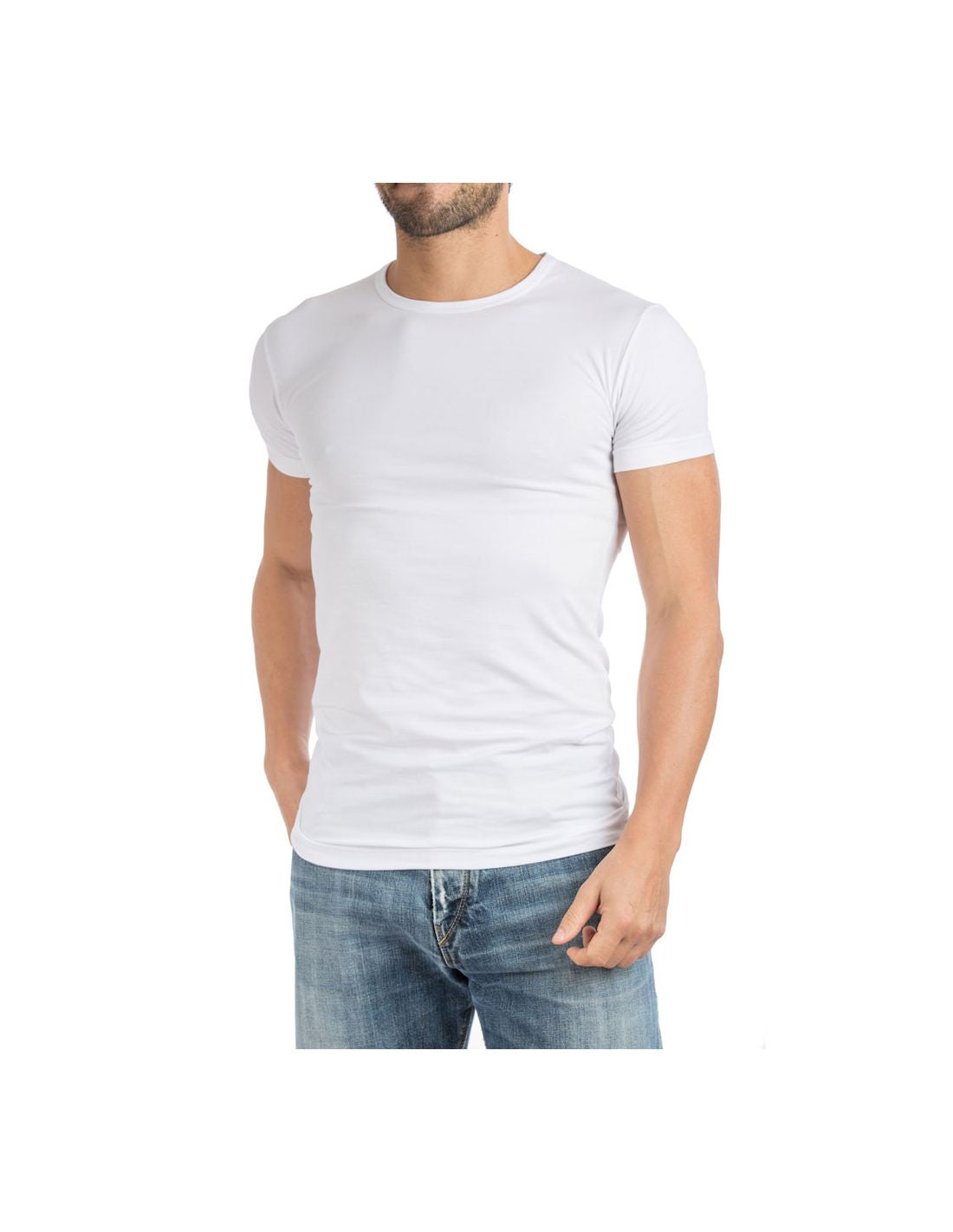 t-shirts heren wit ronde hals