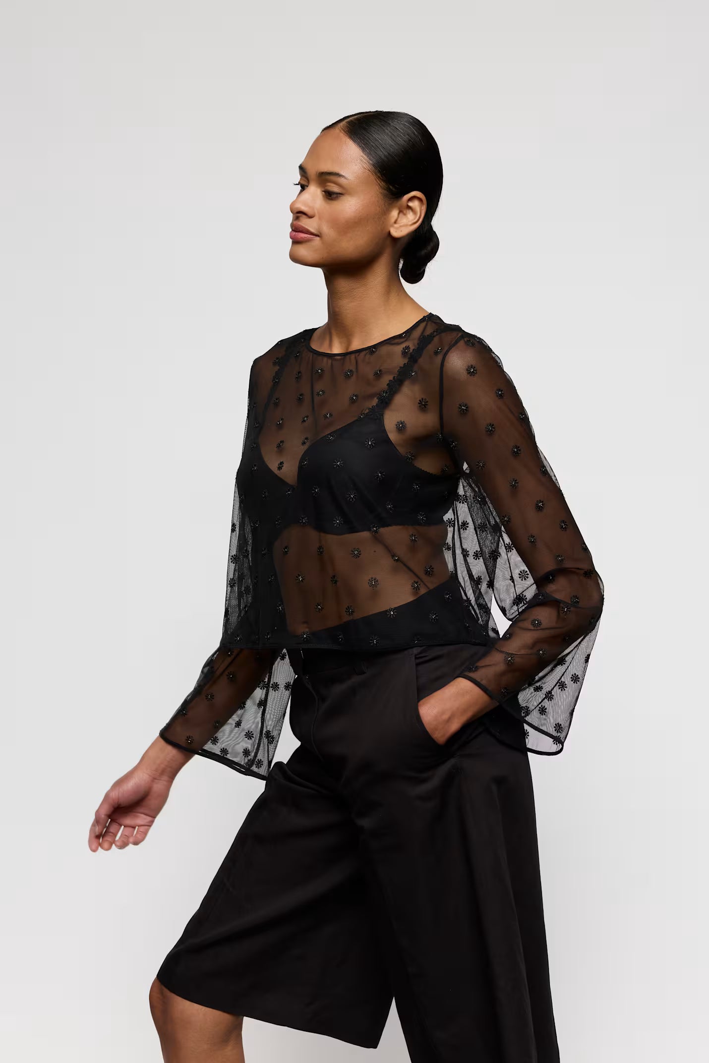 Marie Jo Daisy black top transparant