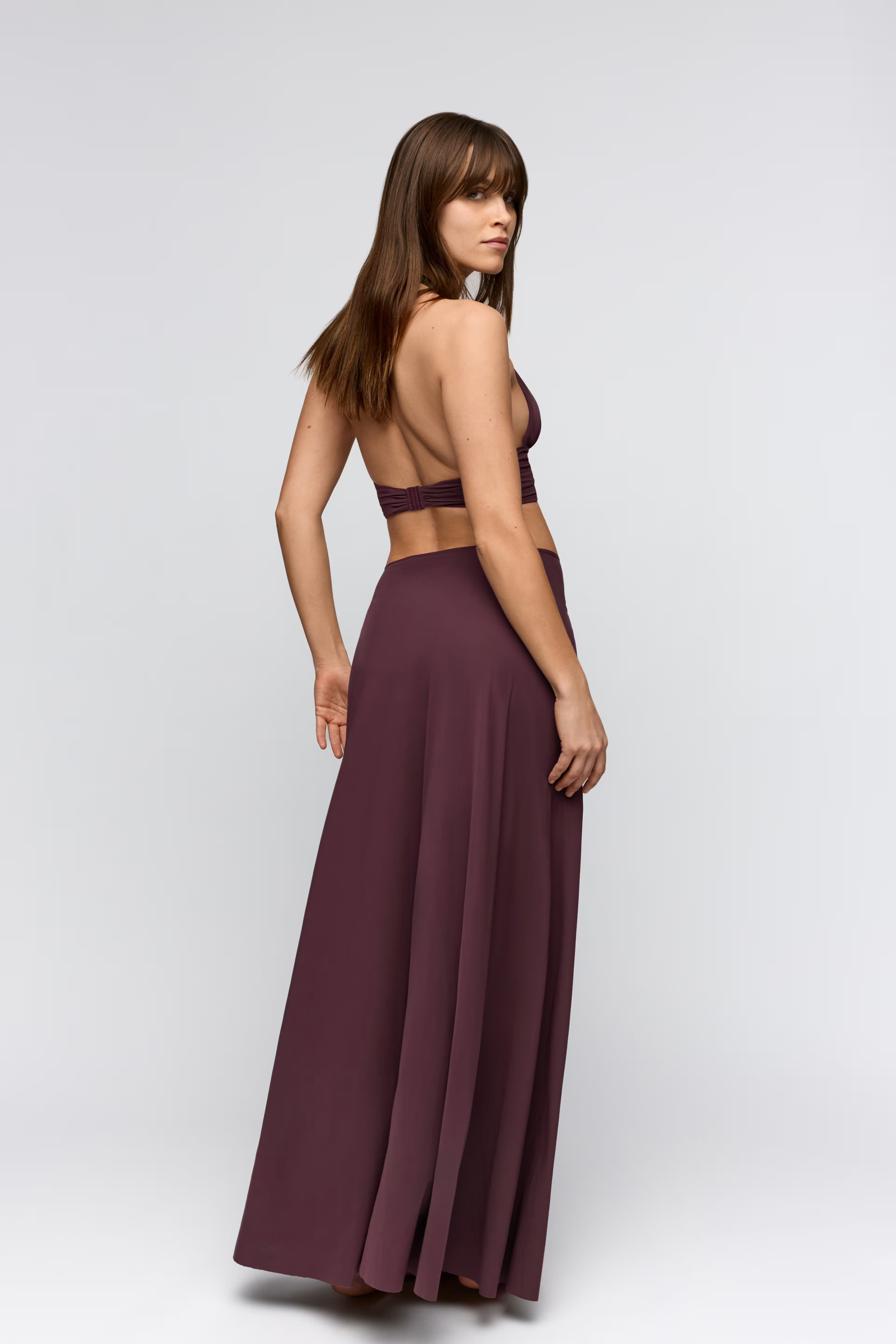 Rok met ring bordeaux