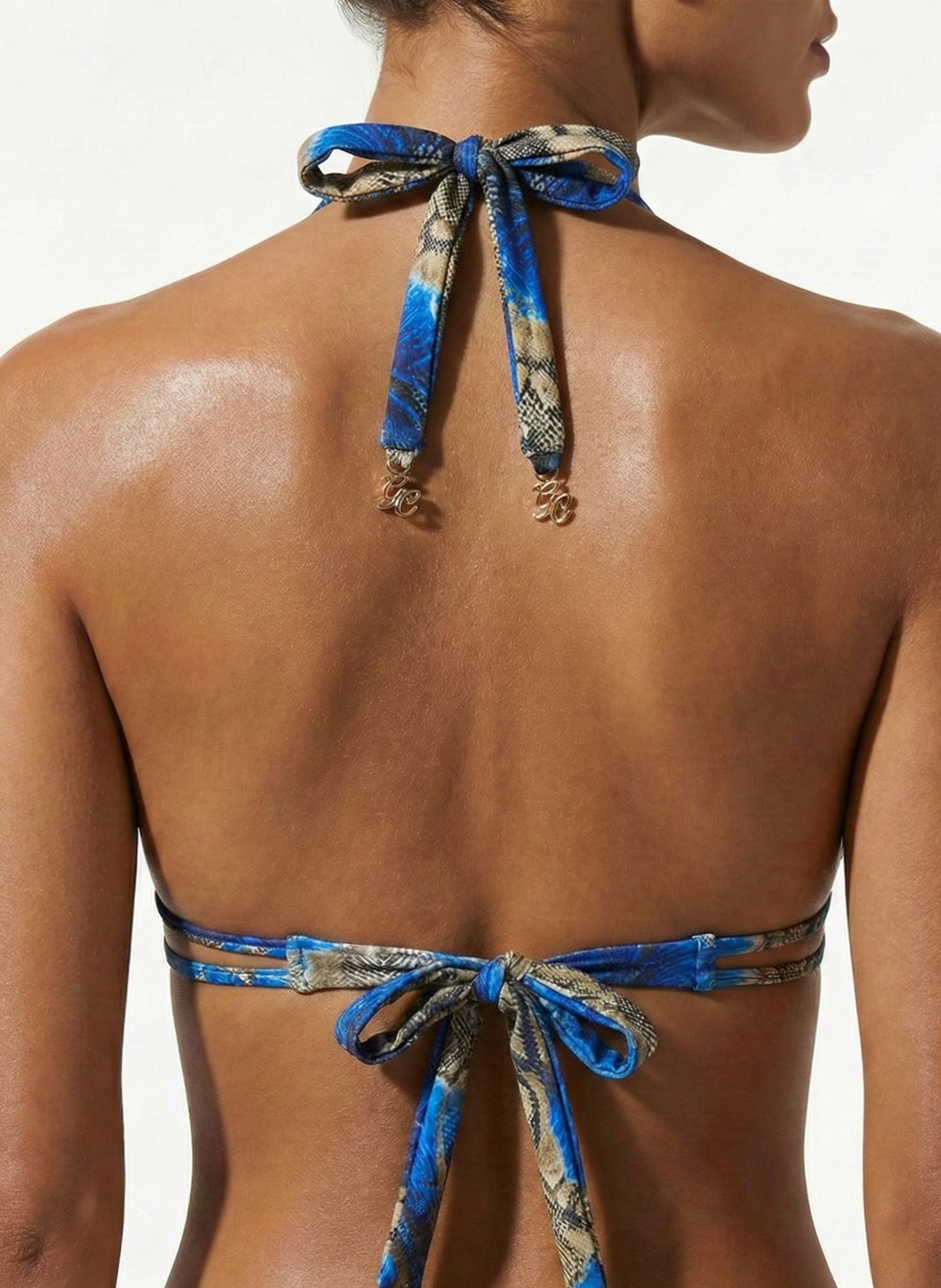 Blue Orchid Orchid Safari Halter Push Up - M