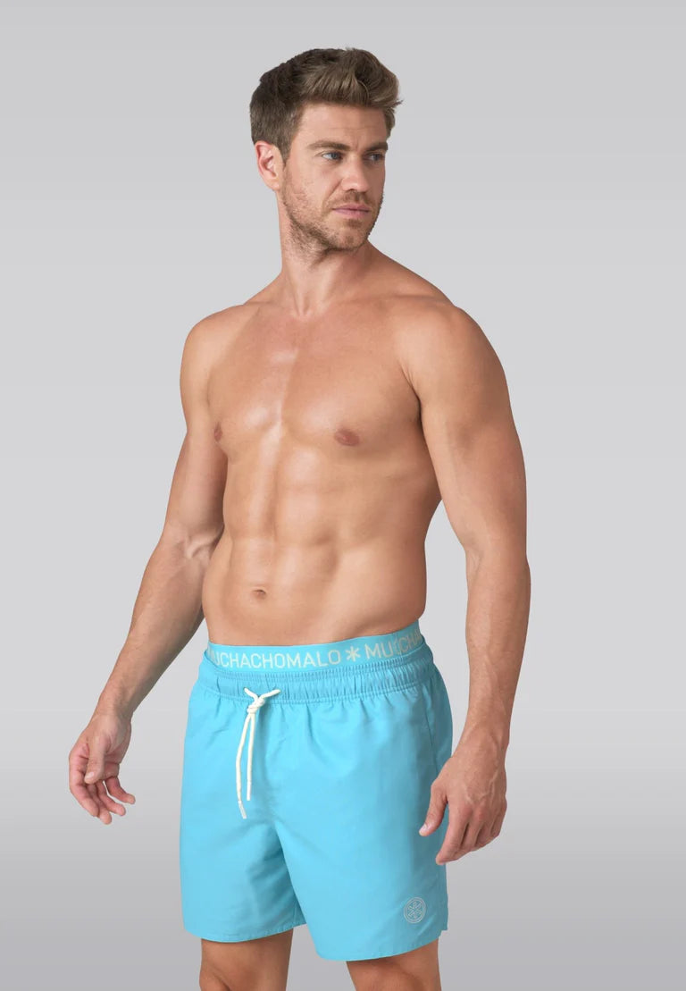 Muchachomalo heren zwembroek ( en gratis boxershort) aqua blauw