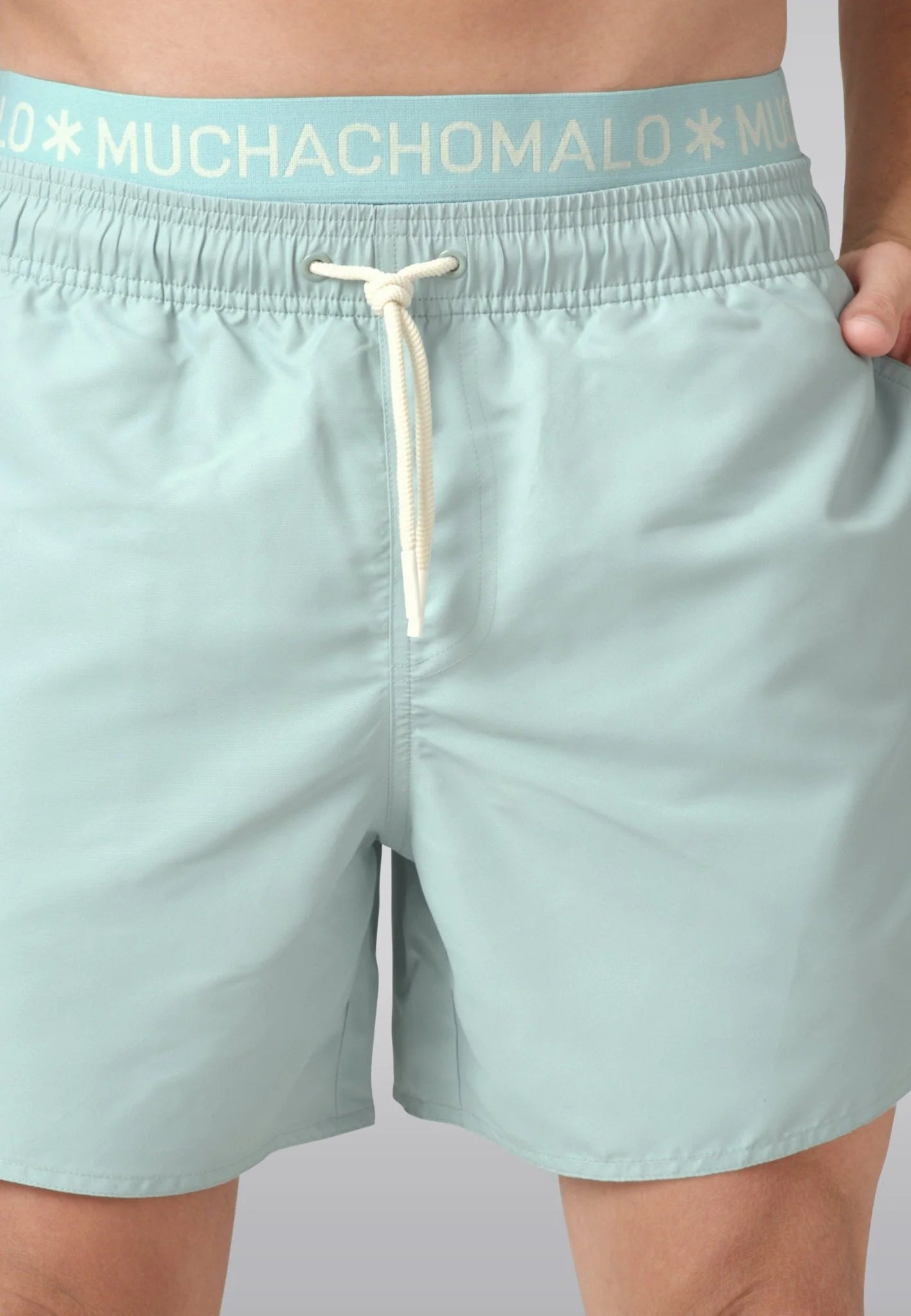 Muchachomalo heren zwembroek ( en gratis boxershort) lichtblauw