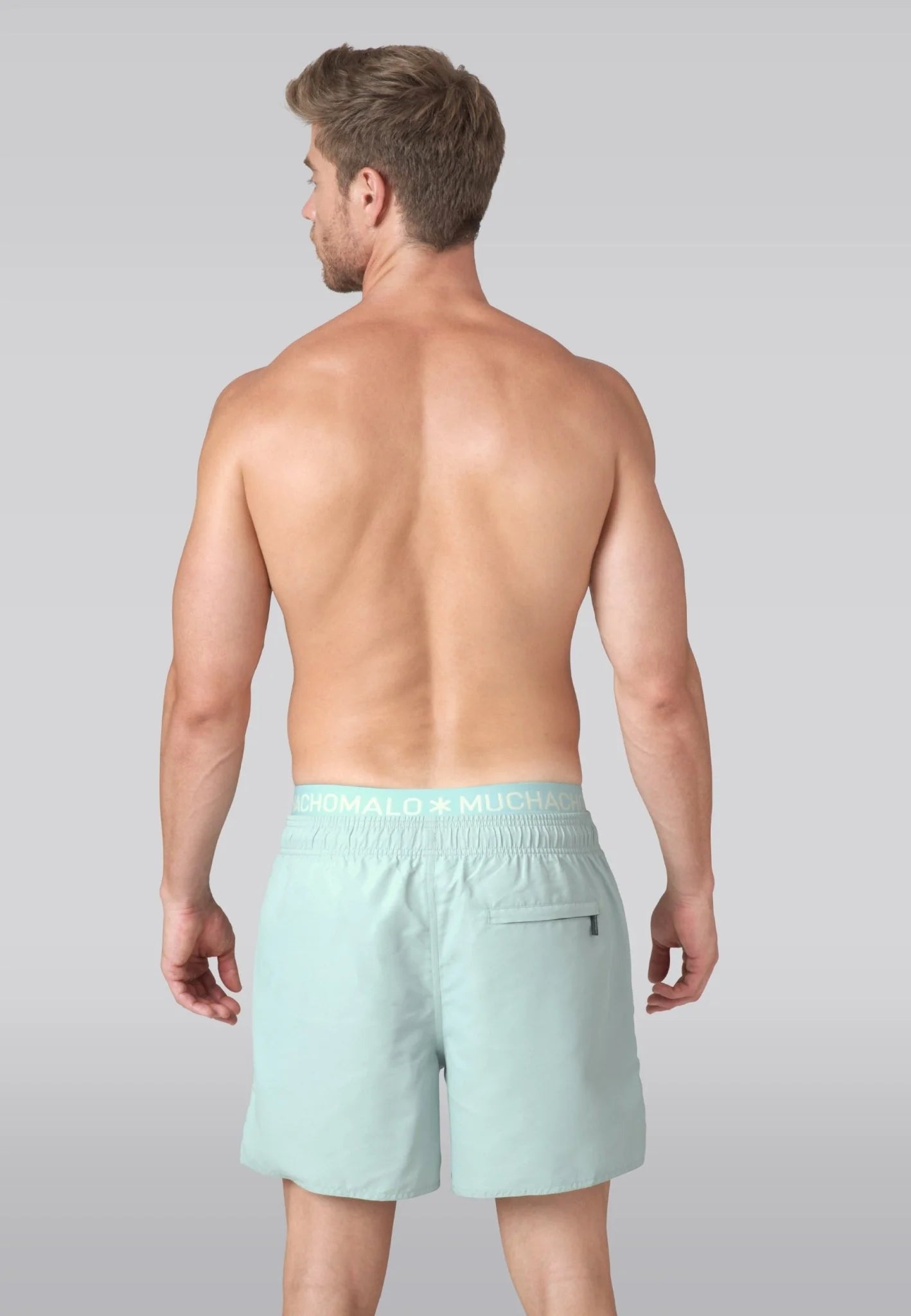 Muchachomalo heren zwembroek ( en gratis boxershort) lichtblauw