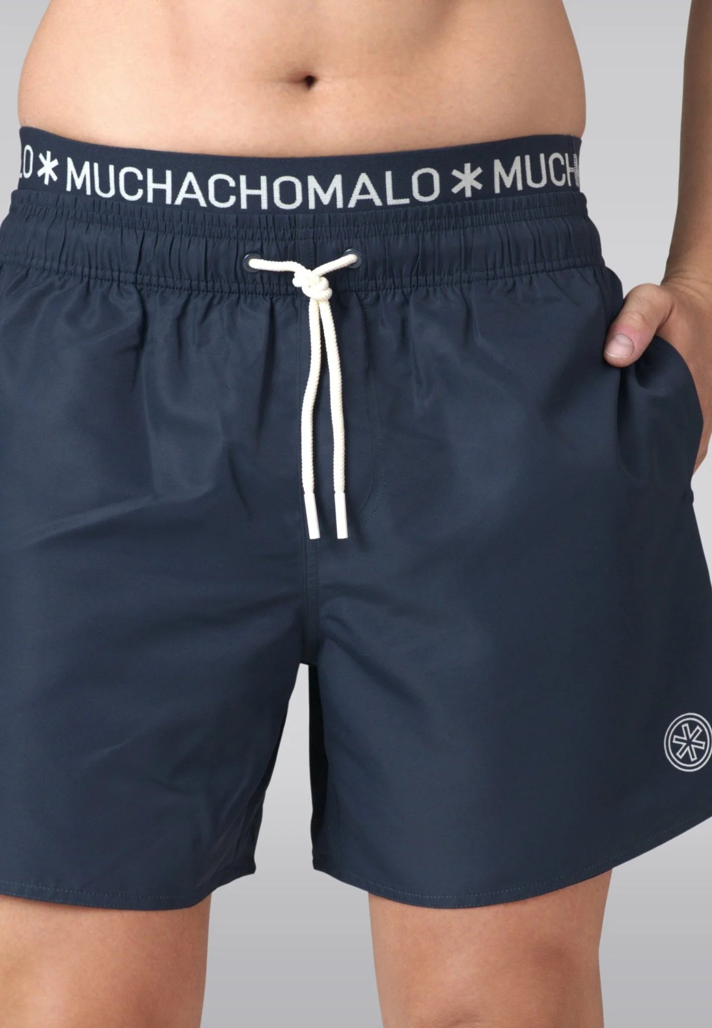 Muchachomalo heren zwembroek ( en gratis boxershort) donkerblauw