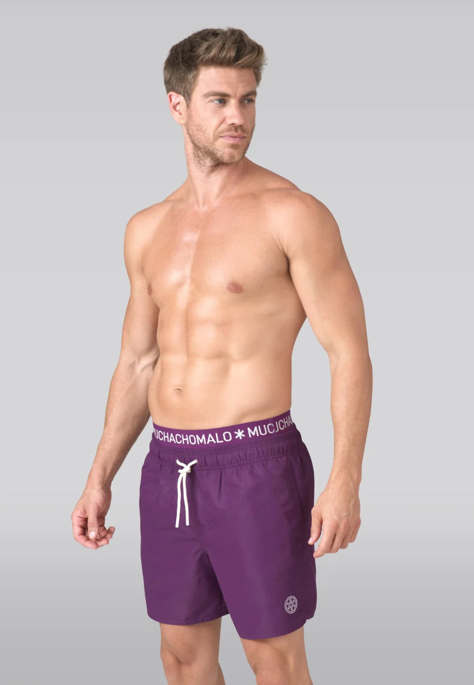 Muchachomalo heren zwembroek ( en gratis boxershort) lila