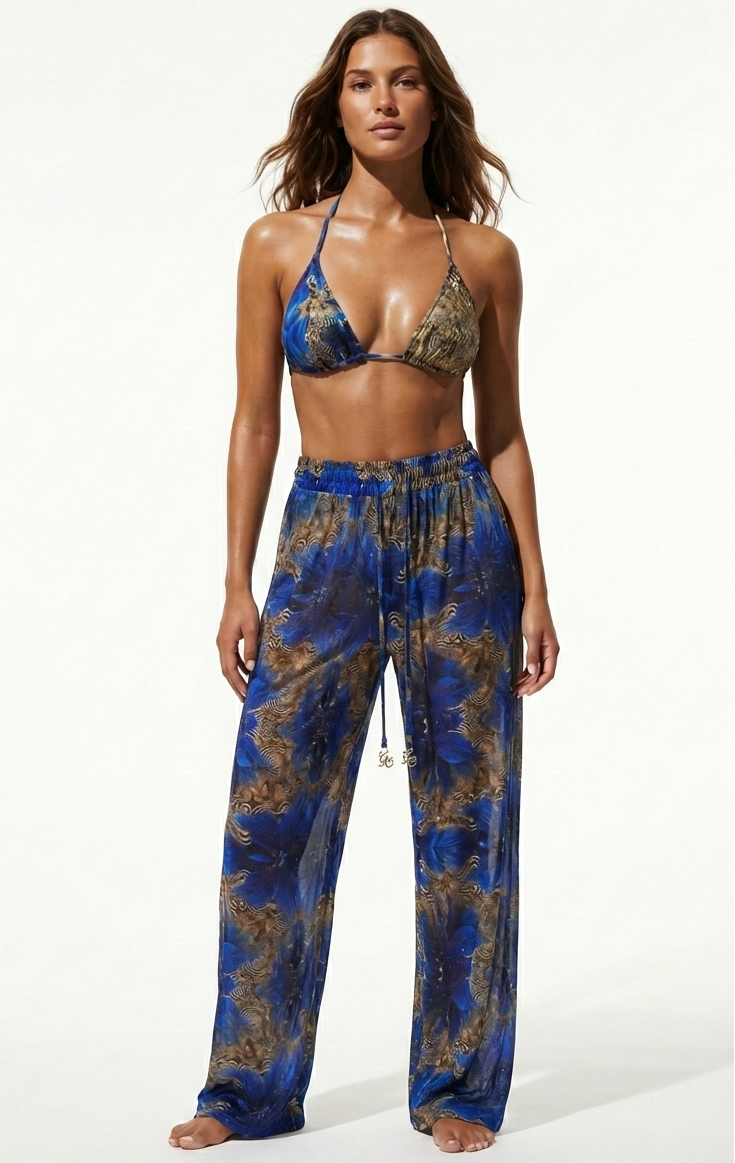 Blue Orchid Orchid Beach Pants - Medium 38-40